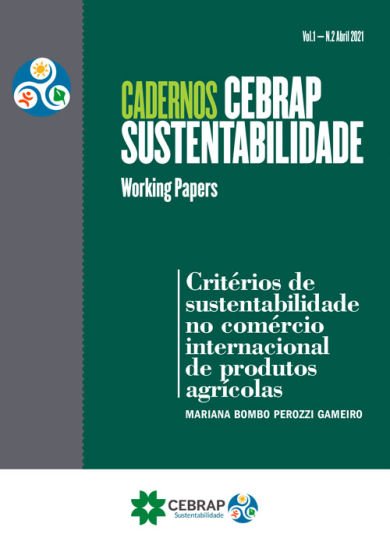 Cadernos Cebrap Sustentabilidade - n.2 - 2021