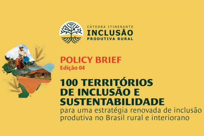 Policy Brief da Cátedra 100 territórios de inclusão e sustentabilidade – para uma estratégia renovada de inclusão produtiva no Brasil rural e interiorano